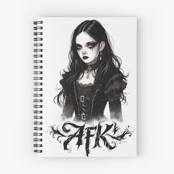 Item preview, AFK -  Emo Goth Girl design designed and sold by Vintage Designs +.