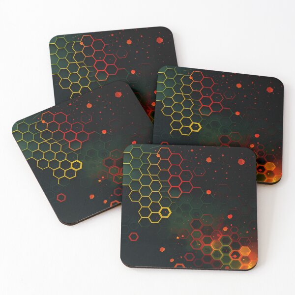 Item preview, Neon Honeycomb designed and sold by Kaleidoscope Print.
