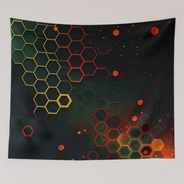 Item preview, Neon Honeycomb designed and sold by Kaleidoscope Print.