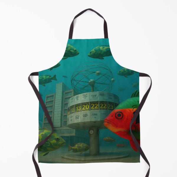 Item preview, Underwater Berlin Dream – Rasta Fish & World Clock designed and sold by DuttyLion.