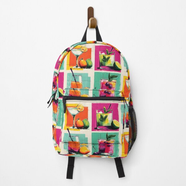 Item preview, Raise a Toast to Color - A Vibrant Abstract Celebration of Cocktails Fruits and Festive Energy designed and sold by OlfactoART Studio.