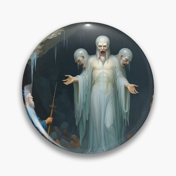 Item preview, Painting depicting Dante's Inferno the Divine Comedy medieval art designed and sold by Vintage Designs +.