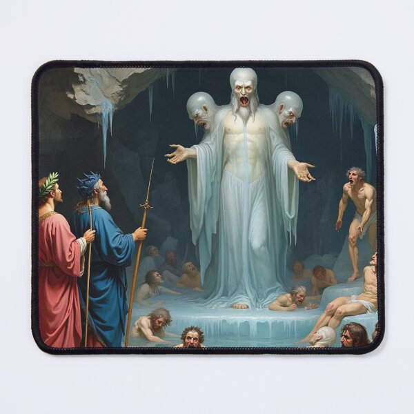 Item preview, Painting depicting Dante's Inferno the Divine Comedy medieval art designed and sold by Vintage Designs +.