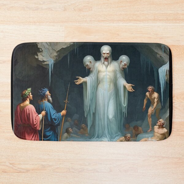 Item preview, Painting depicting Dante's Inferno the Divine Comedy medieval art designed and sold by Vintage Designs +.