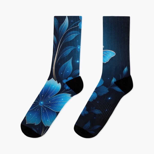 Item preview, Blue Blossom Glow designed and sold by Kaleidoscope Print.