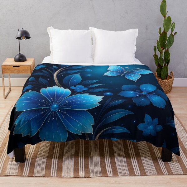 Item preview, Blue Blossom Glow designed and sold by Kaleidoscope Print.