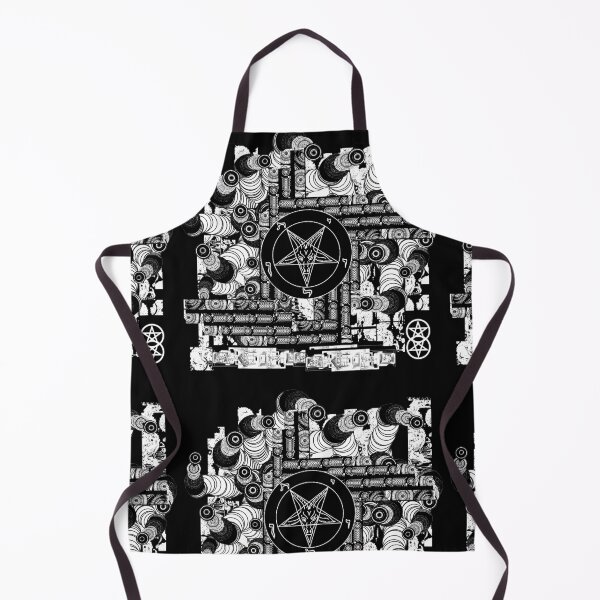 Item preview, Baphomet Cyberpunk Pentagram Breakout black and white designed and sold by JashJhaveri.