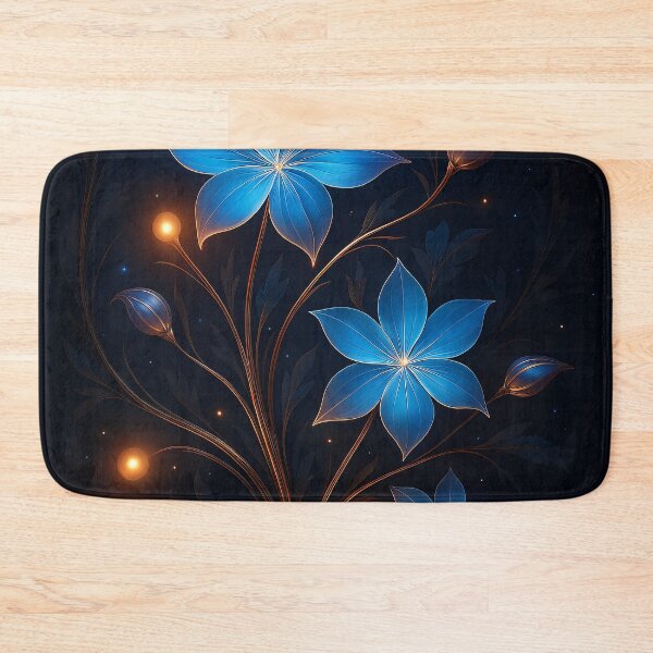 Item preview, Luminous Blue Blossoms designed and sold by Kaleidoscope Print.