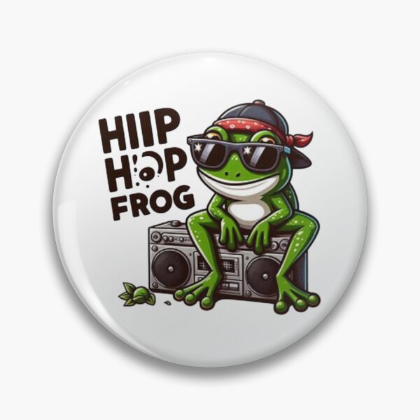 Item preview, Cartoon Frog with Sunglasses and Boombox designed and sold by Iuqiune.