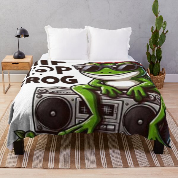 Item preview, Cartoon Frog with Sunglasses and Boombox designed and sold by Iuqiune.