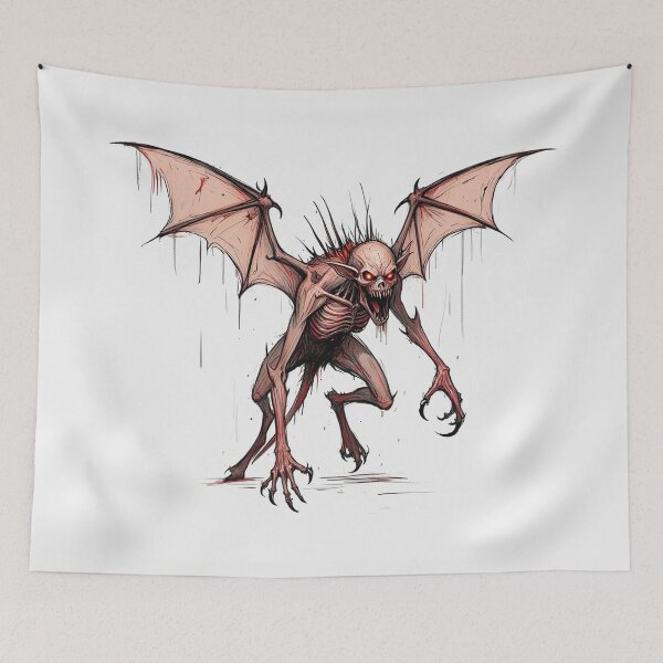 Item preview, Demon illustration designed and sold by Vintage Designs +.