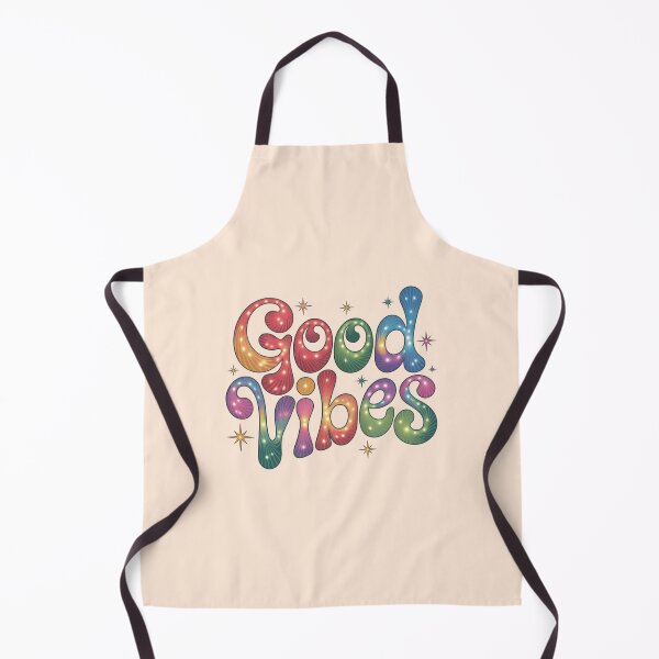 Item preview, Good Vibes Retro Neon Psychedelic Groovy Typography Art designed and sold by NewAspect.