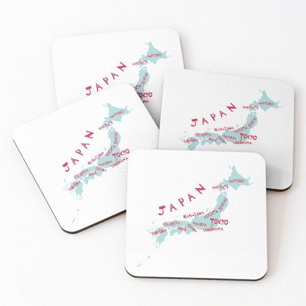 Item preview, Japan Map With Major Cities Travel Logo designed and sold by DuckAndDuckPrints.