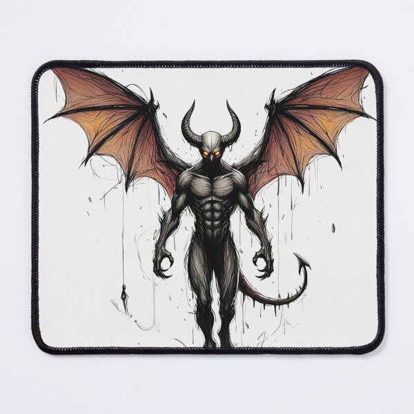 Item preview, Demon illustration designed and sold by Vintage Designs +.