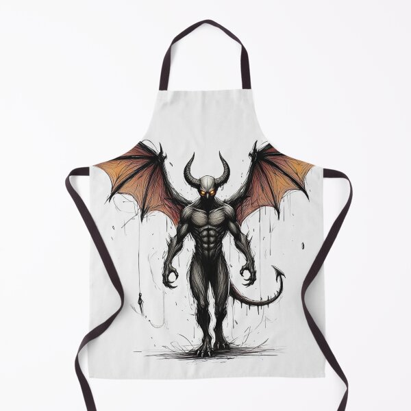Item preview, Demon illustration designed and sold by Vintage Designs +.