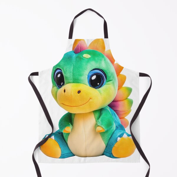 Item preview, Rainbow Green Dinosaur Plush Toy, Cute rainbow dinosaur plush toy isolated on transparent background stuffed animal for kids gift designed and sold by MamaDong.