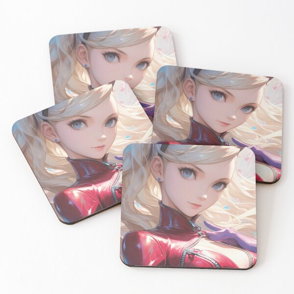 Item preview, Ann Takamaki Persona 5 Anime Phantom Thief Panther Red Catsuit Blonde designed and sold by PMartistStudio.
