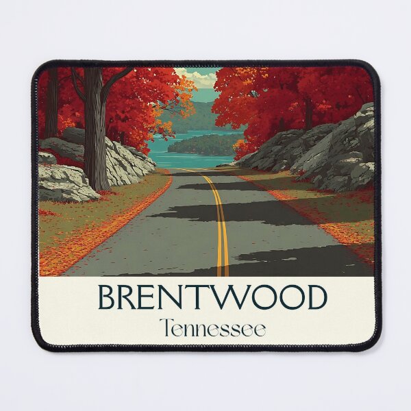 Item preview, Brentwood Tennessee Vintage Travel Poster | Autumn in Tennessee designed and sold by TuncGK.