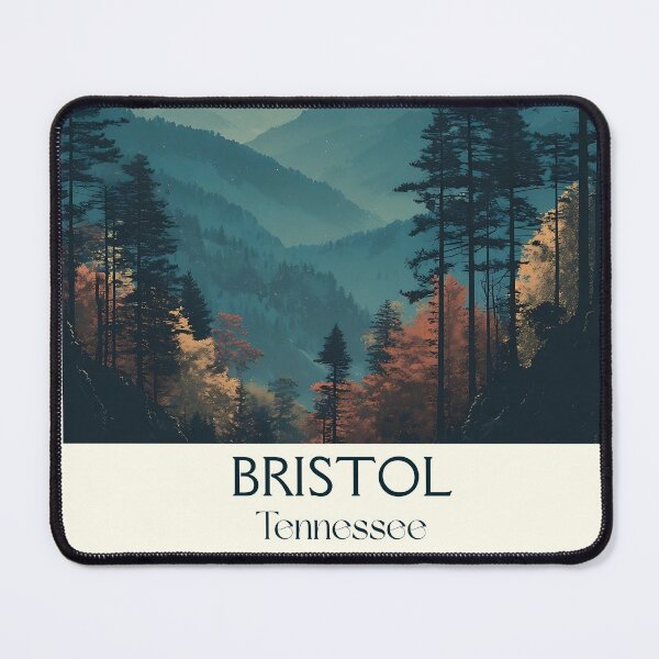 Item preview, Bristol Tennessee Vintage Travel Poster | Appalachian Mountains Art designed and sold by TuncGK.