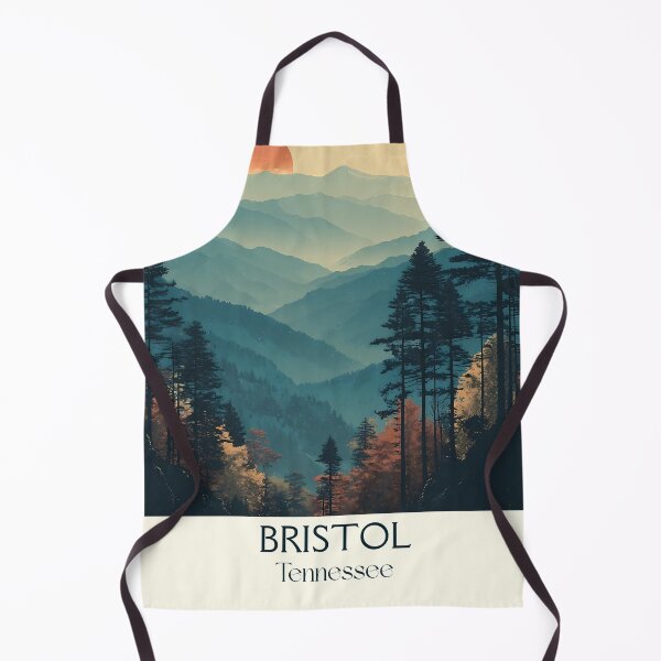 Item preview, Bristol Tennessee Vintage Travel Poster | Appalachian Mountains Art designed and sold by TuncGK.