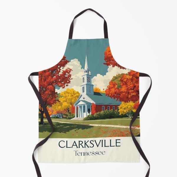 Item preview, Clarksville Tennessee Vintage Travel Art | Tennessee Charm designed and sold by TuncGK.