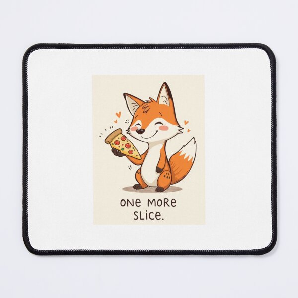 Artikelvorschau, Fox One More Slice Pizza Essen Hamburger süßes Happy Birthday Geschenk entworfen und verkauft von CheeseBlueprint.