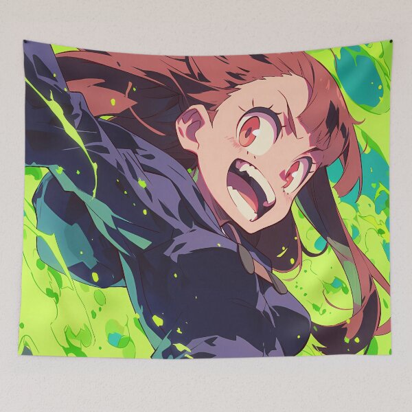 Item preview, Atsuko Akko Kagari Little Witch Academia Anime Energetic Magic Spell Action designed and sold by PMartistStudio.