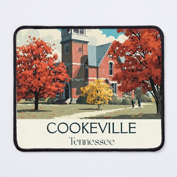 Item preview, Cookeville Tennessee Vintage Travel Art | Upper Cumberland designed and sold by TuncGK.