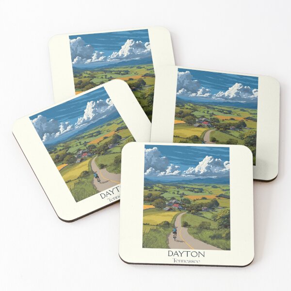 Item preview, Dayton Tennessee Retro Wall Art | Tennessee Valley Scenery designed and sold by TuncGK.