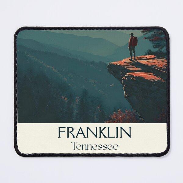 Item preview, Franklin Tennessee Vintage Travel Art | Tennessee Hills designed and sold by TuncGK.