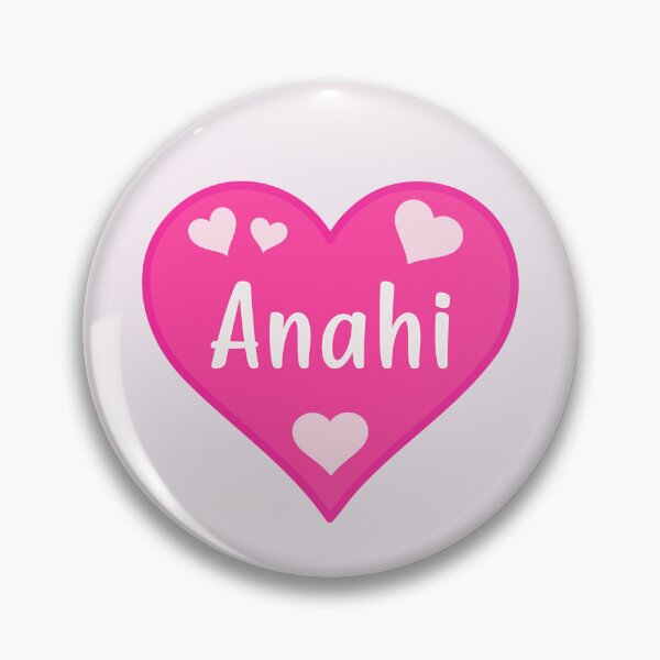 Item preview, Anahi Name Pink Heart  designed and sold by Jeallan Designs.
