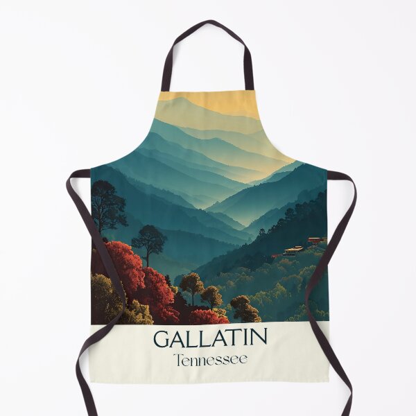 Item preview, Gallatin Tennessee Retro Wall Art | Rolling Hills of Tennessee designed and sold by TuncGK.
