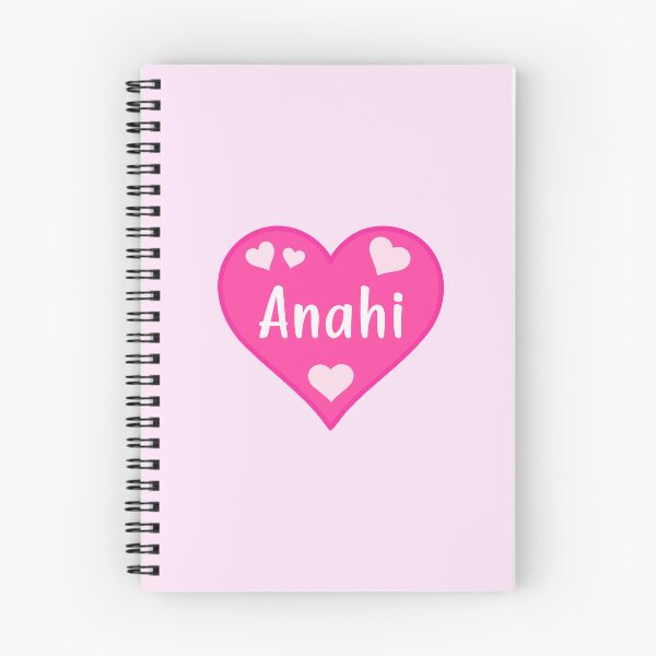 Item preview, Anahi Name Pink Heart  designed and sold by Jeallan Designs.