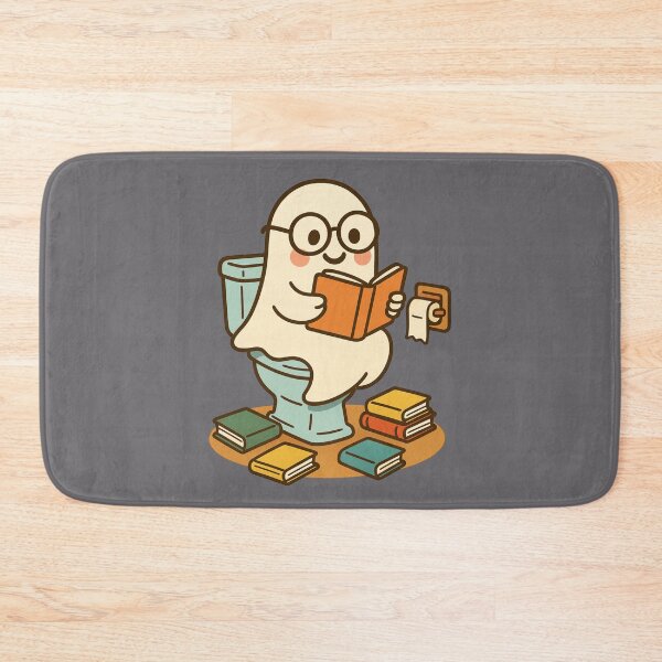 Item preview, Ghost Books Ghost Reading on Toilet  designed and sold by Meandmyshop.