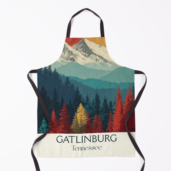 Item preview, Gatlinburg Tennessee Vintage Travel Art | Great Smoky Mountains designed and sold by TuncGK.