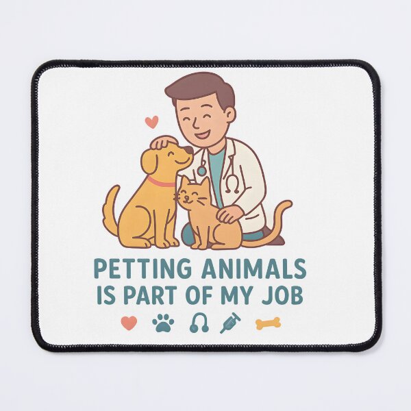 Item preview, Vet life - petting animals is part of my job  designed and sold by Bettybee00.