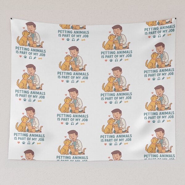 Item preview, Vet life - petting animals is part of my job  designed and sold by Bettybee00.