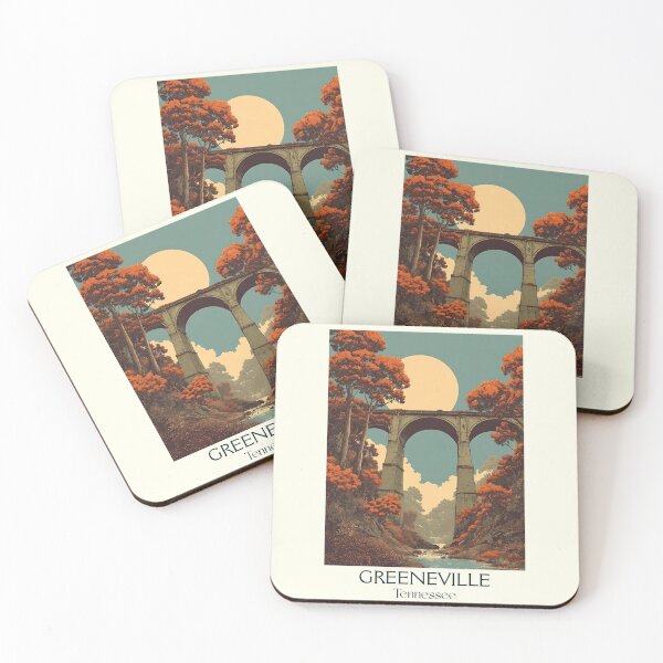 Item preview, Greeneville Tennessee Vintage Travel Art | East Tennessee Scenery designed and sold by TuncGK.