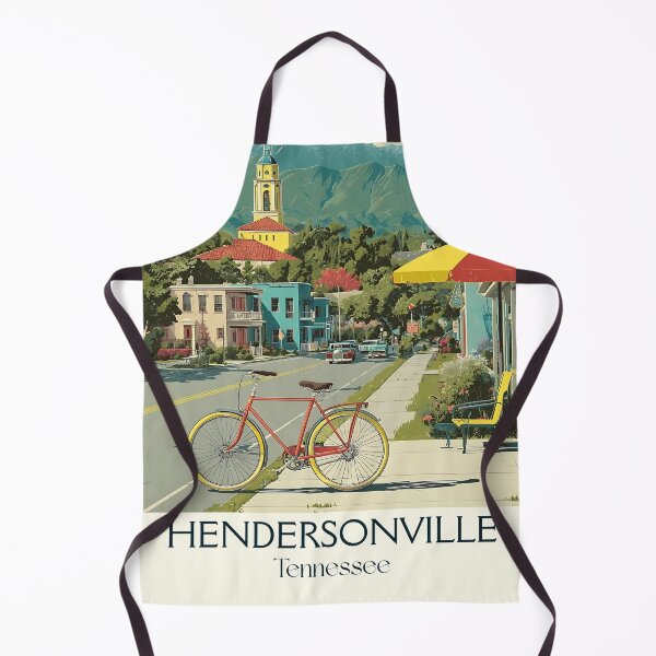 Item preview, Hendersonville Tennessee Retro Wall Art | City by the Lake designed and sold by TuncGK.