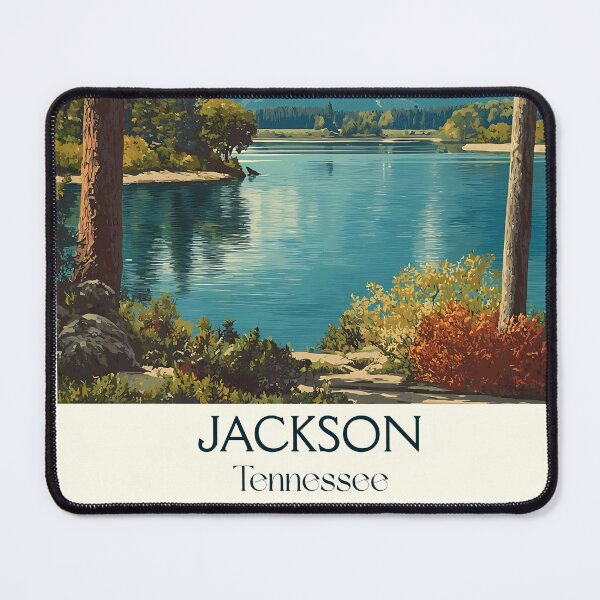 Item preview, Jackson Tennessee Vintage Travel Art | West Tennessee Lake designed and sold by TuncGK.