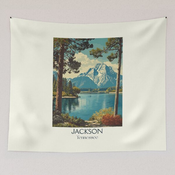 Item preview, Jackson Tennessee Vintage Travel Art | West Tennessee Lake designed and sold by TuncGK.