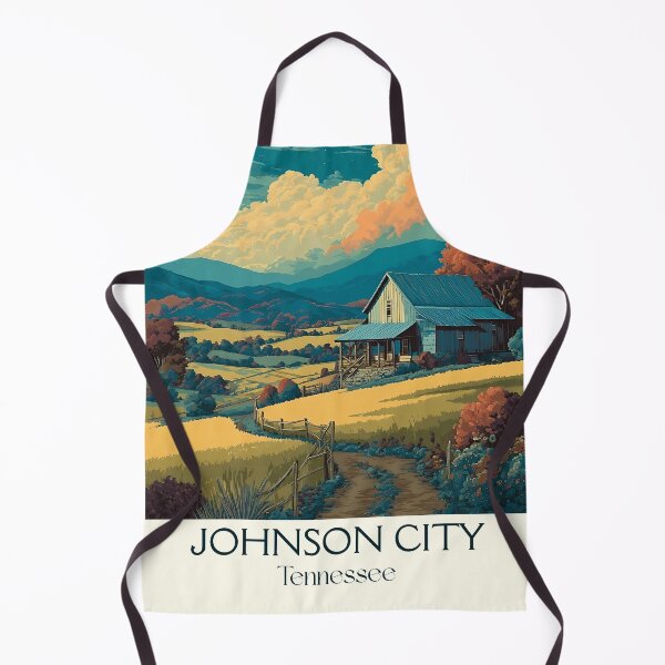 Item preview, Johnson City Tennessee Vintage Travel Art | Appalachian Scenery designed and sold by TuncGK.