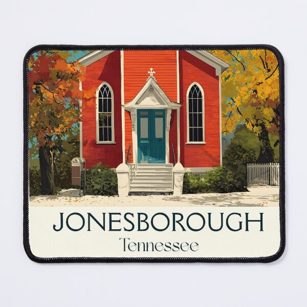 Item preview, Jonesborough Tennessee Retro Wall Art | Tennessee's Oldest Town designed and sold by TuncGK.