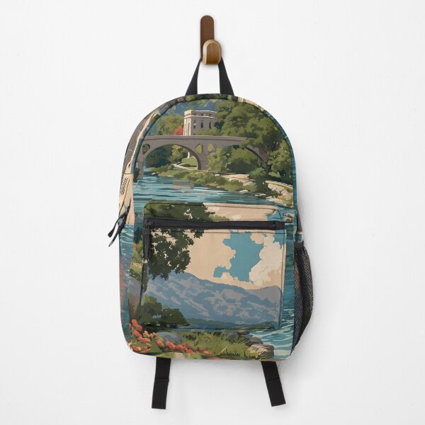 Item preview, Kingsport Tennessee Vintage Travel Art | River Scenery designed and sold by TuncGK.