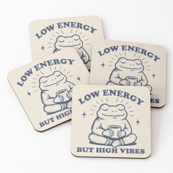Item preview, Low energy but high vibes Frog designed and sold by BrownHorse90s.
