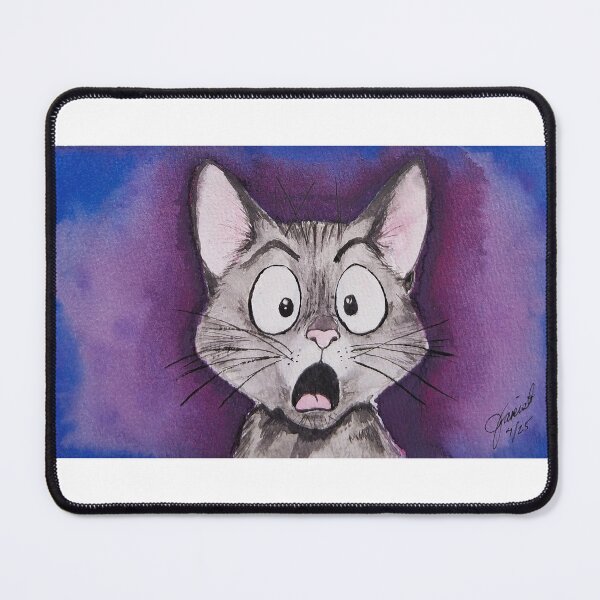 Item preview, Shocked Kitty designed and sold by Janie Farist Watercolor.