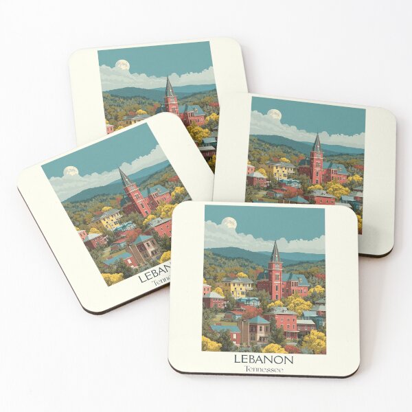 Item preview, Lebanon Tennessee Vintage Travel Art | Historic Town Square designed and sold by TuncGK.