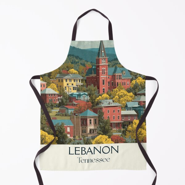 Item preview, Lebanon Tennessee Vintage Travel Art | Historic Town Square designed and sold by TuncGK.
