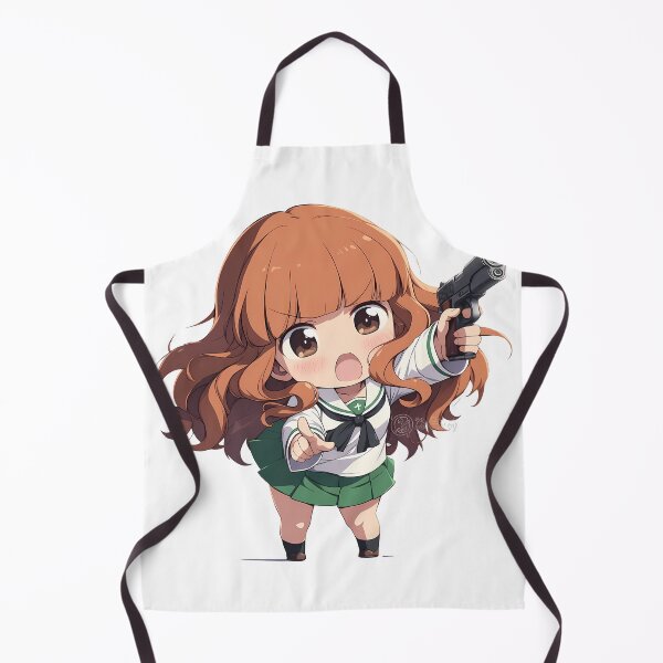 Item preview, Saori Takebe Girls und Panzer Chibi Kawaii Anime Girl Gun designed and sold by PMartistStudio.