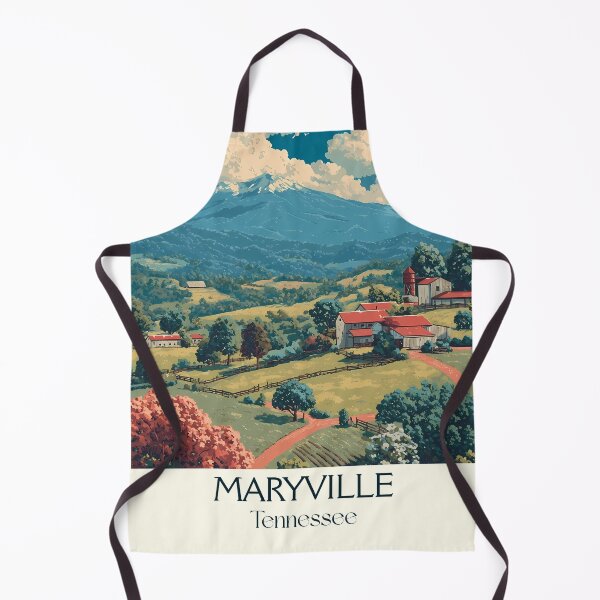 Item preview, Maryville Tennessee Vintage Travel Art | Smoky Mountain Views designed and sold by TuncGK.